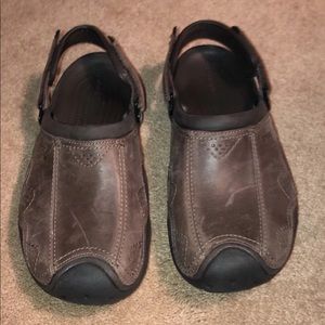 Men’s crocs worn twice